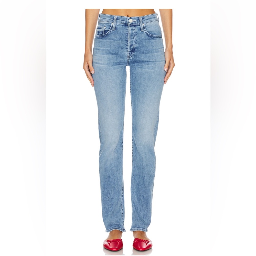 MOTHER Light Blue Straight Leg Jeans